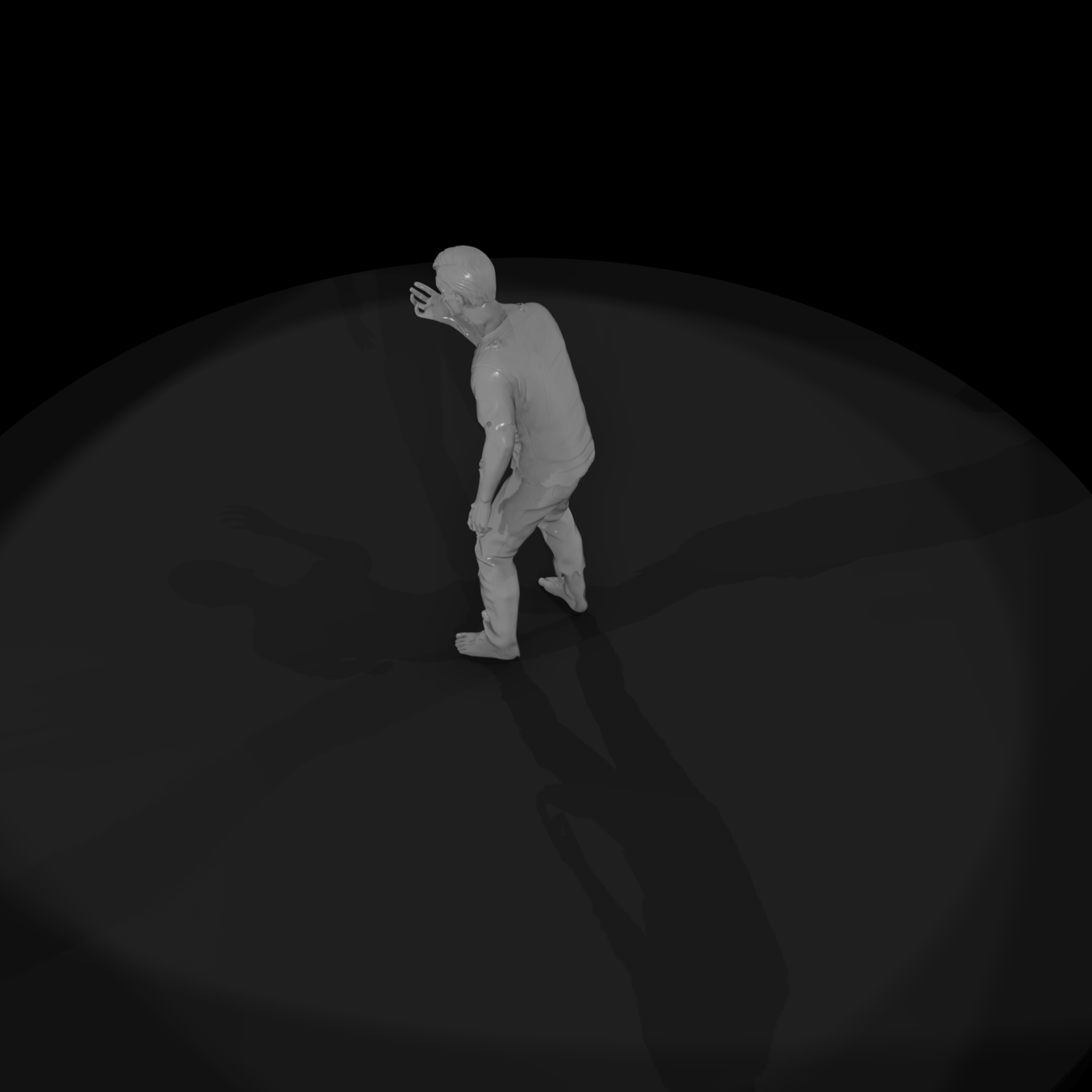 zombie with ripped
